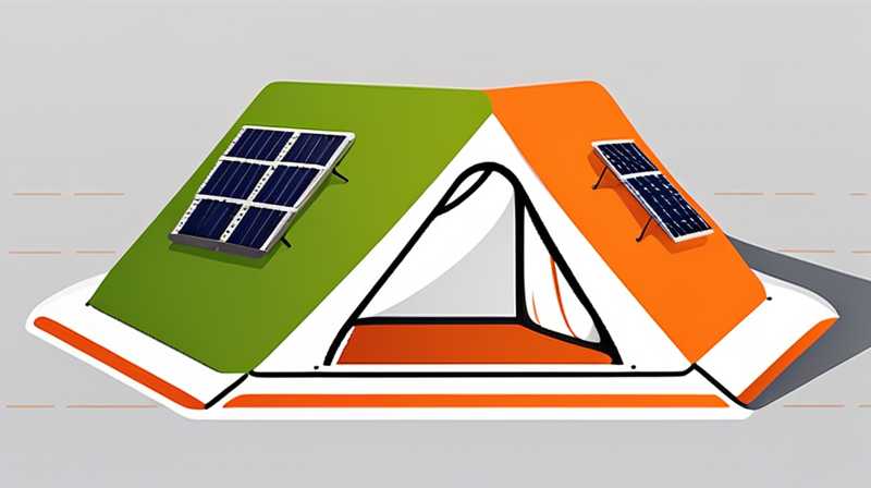 How to open the lid of a solar tent