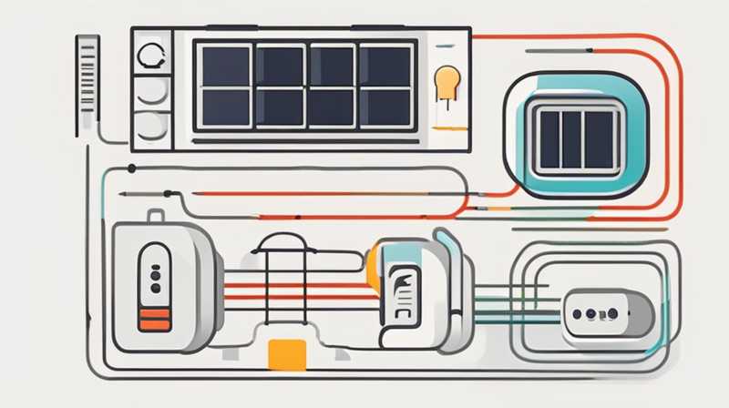 How to connect electronic regulator to solar energy