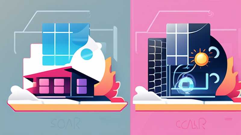 Why does the solar panel smoke?