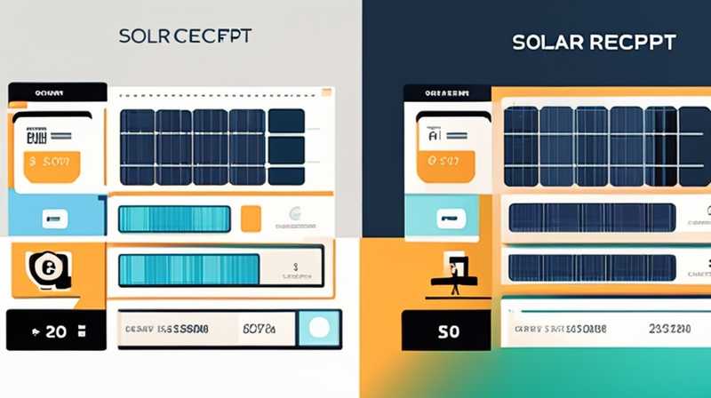 How to fill out a receipt for solar power