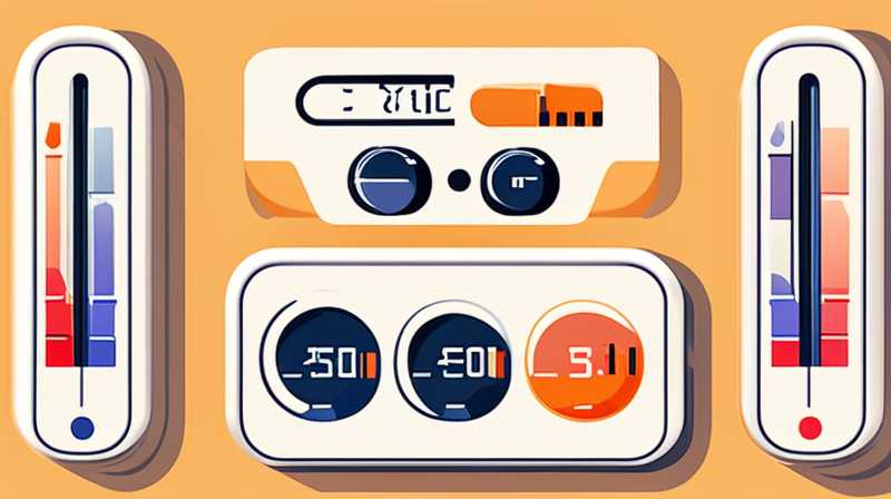 How to set the temperature of a solar meter