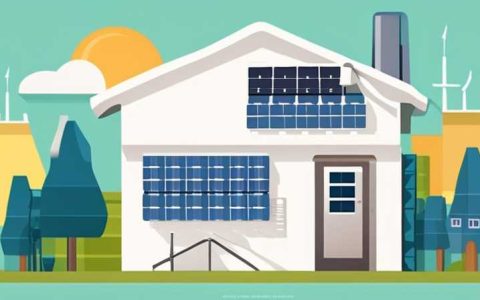 How many kilowatt-hours of electricity does a household generate from solar energy?