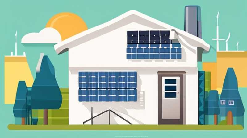 How many kilowatt-hours of electricity does a household generate from solar energy?