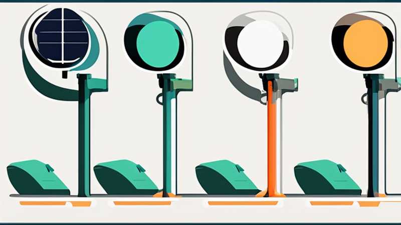 How to connect solar street light poles