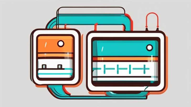 How to connect two batteries to solar energy