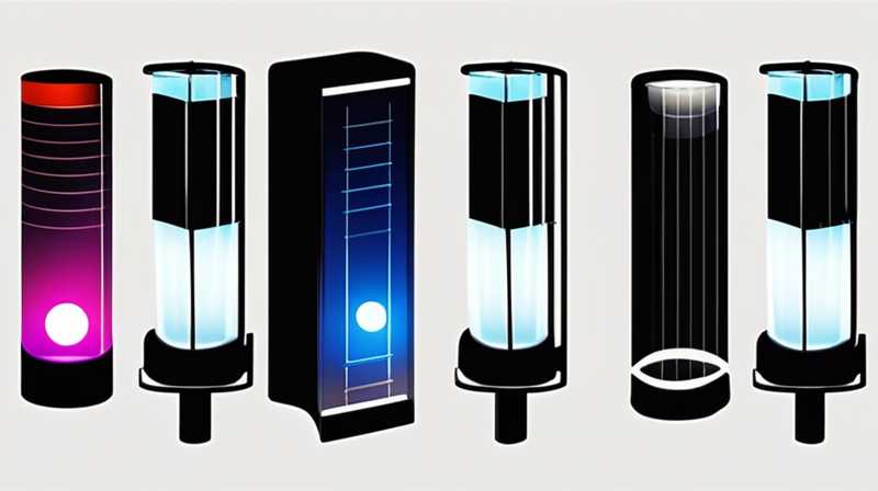 How to set up the garden solar column light