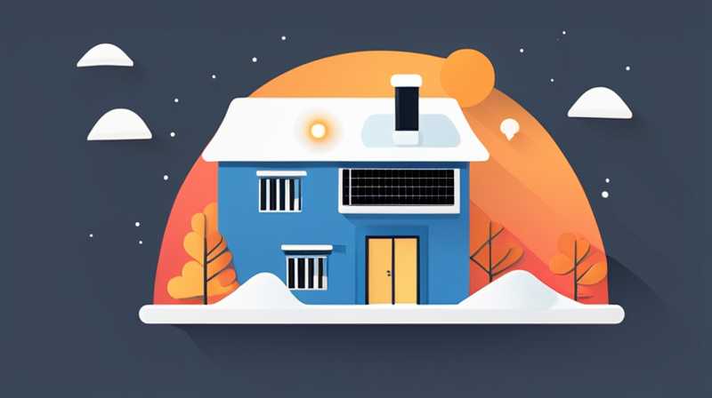 What to do if it snows with solar heating