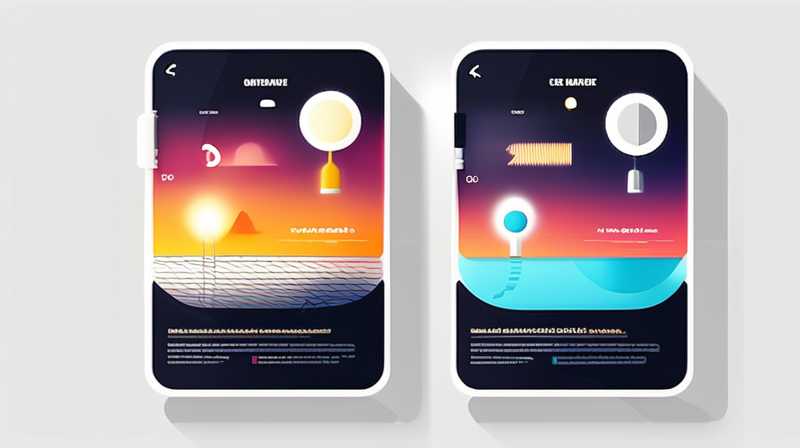 How to change solar energy into a constant light