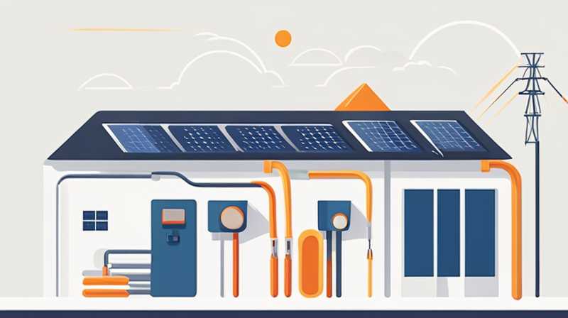 How to connect solar energy to external pipes