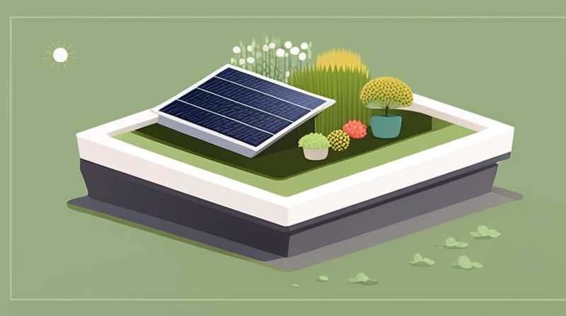 How to build a garden on the roof with solar energy