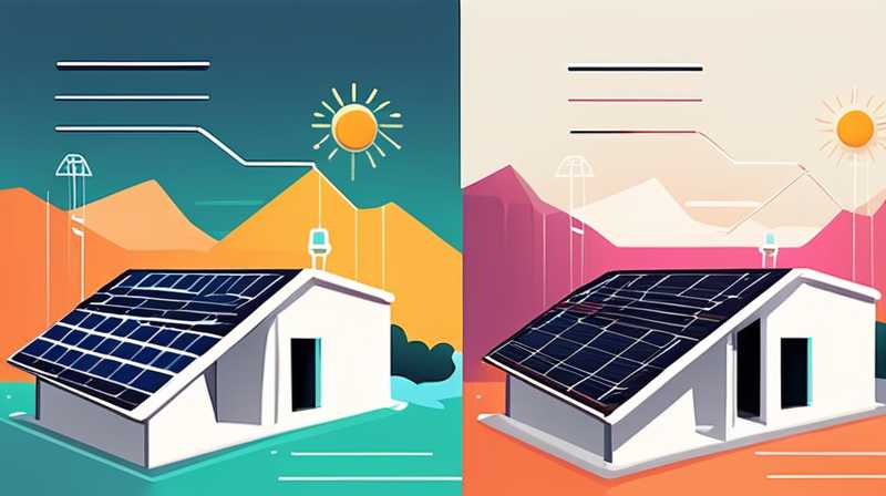 How to distinguish positive and negative electricity from solar energy