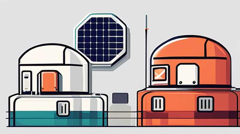 How far is the solar panel from the barrel?