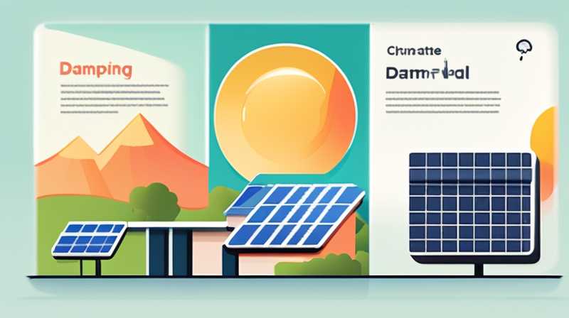 How to install damping solar panels