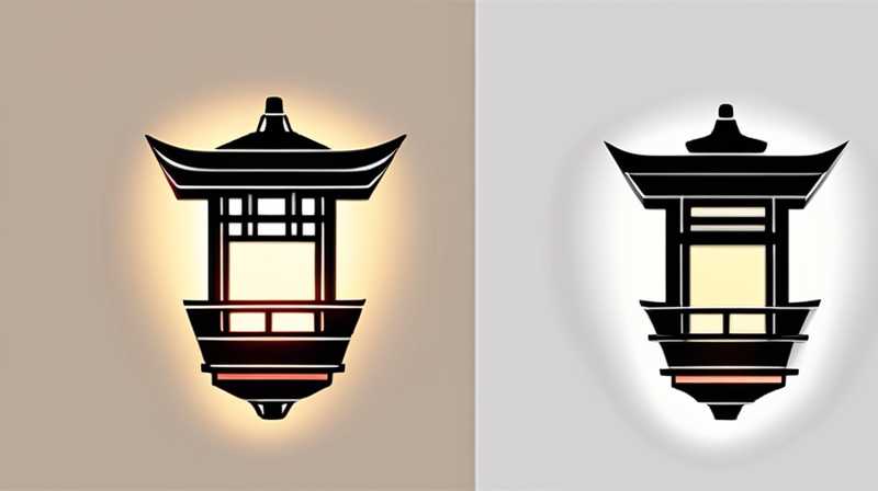 How about solar Chinese wall lamp