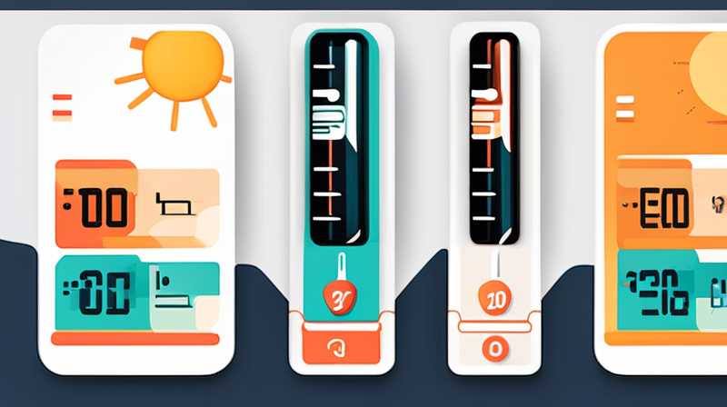 How about a solar thermometer