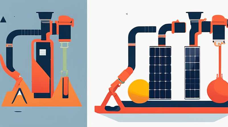 How to disassemble and assemble the solar overflow pipe