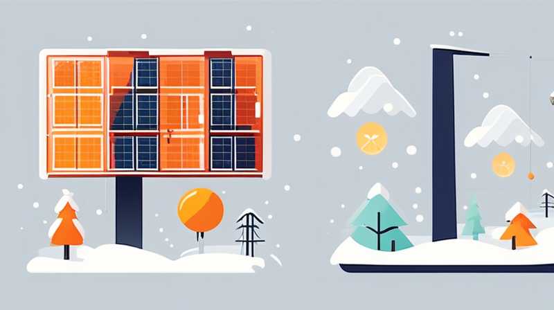 What to do if solar energy snows in winter