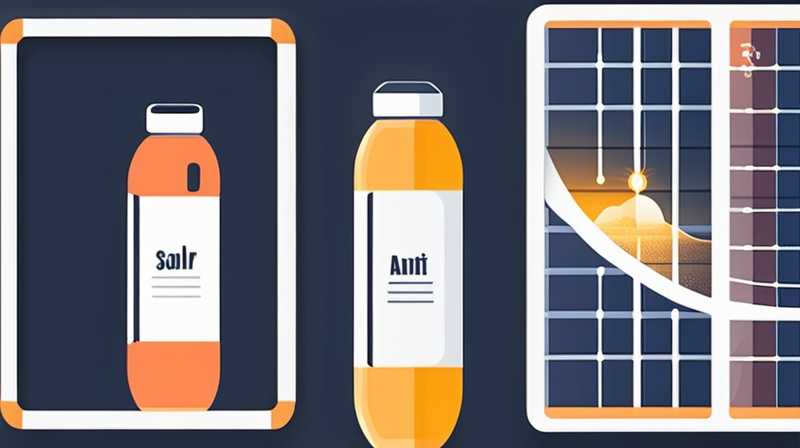 How to put antifreeze in solar energy