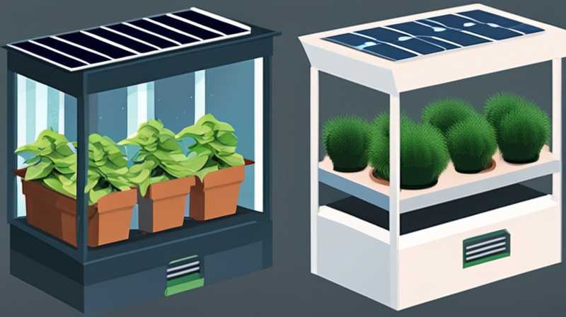 How many watts of solar lights are suitable for greenhouses?