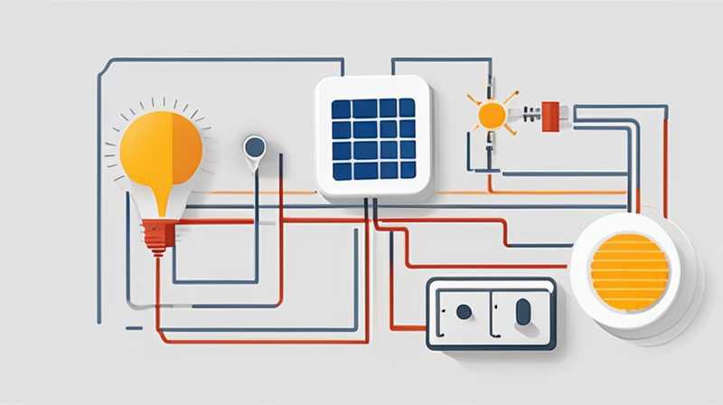 How to connect solar energy circuit diagram