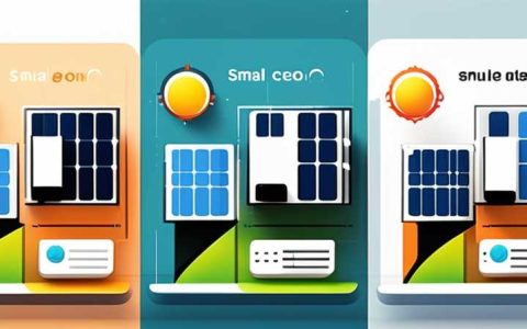Where are the small square solar panels?