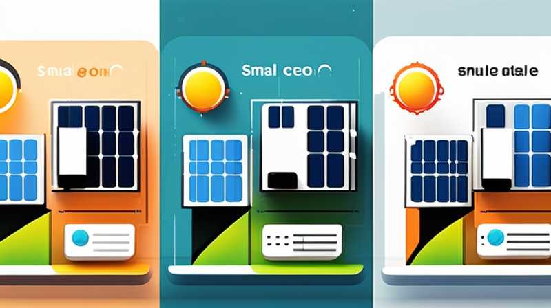 Where are the small square solar panels?