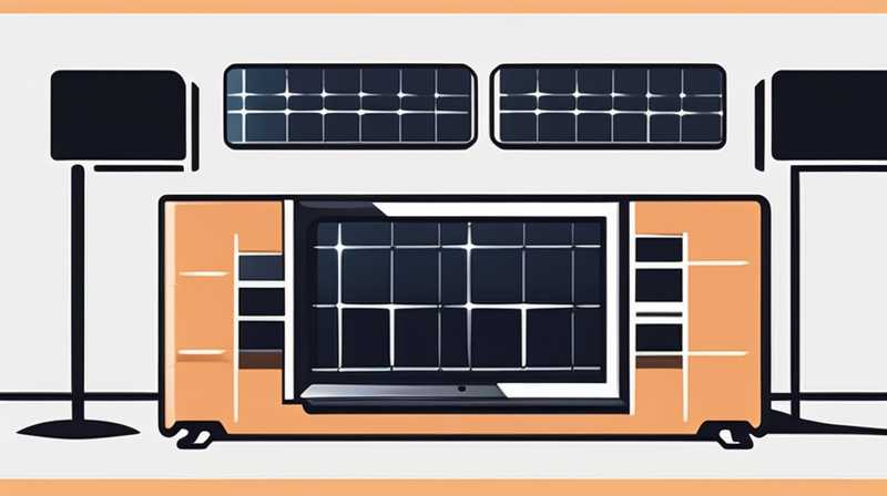 How to hang a solar wall light on a TV