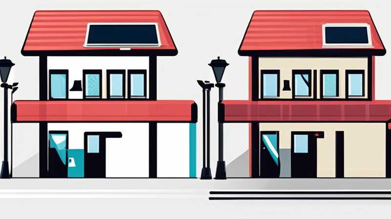 How many watts does a solar street light install?