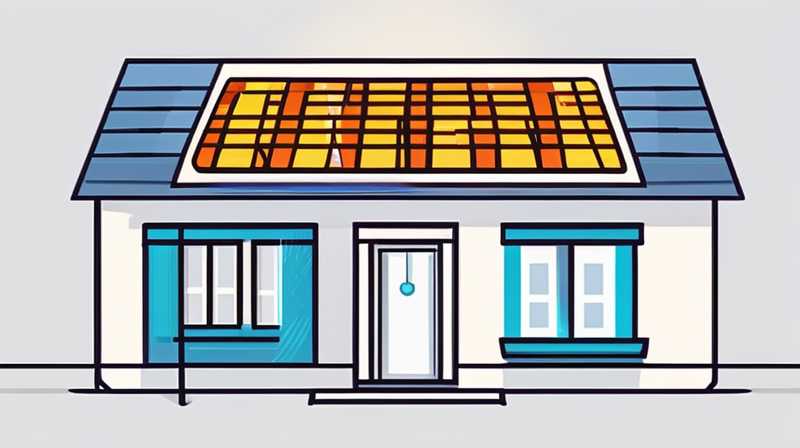 How many watts are the average home solar panels?