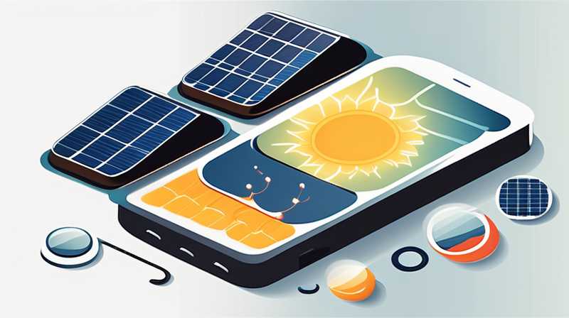 How do solar cells charge and discharge?