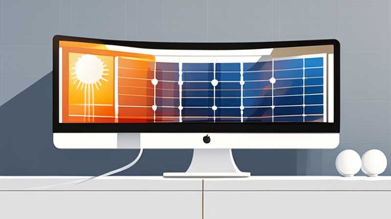 How to connect solar panels to multiple monitors