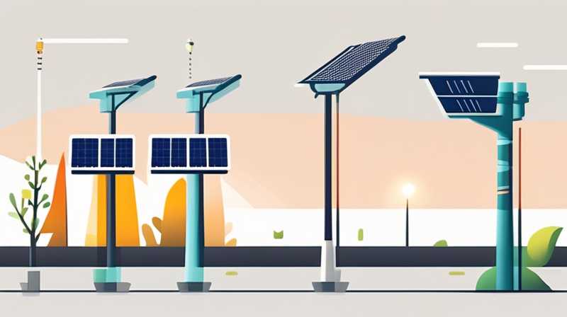 How to conveniently lift solar street lights