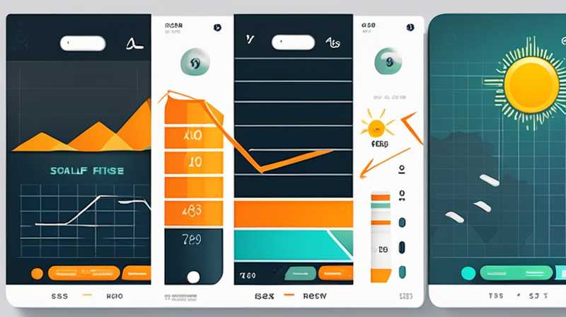 How to read the solar energy stock rise and fall chart