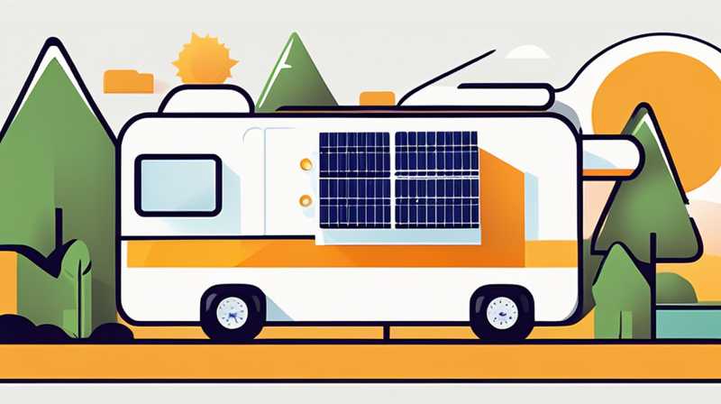 How many volts of solar panels are installed on the RV