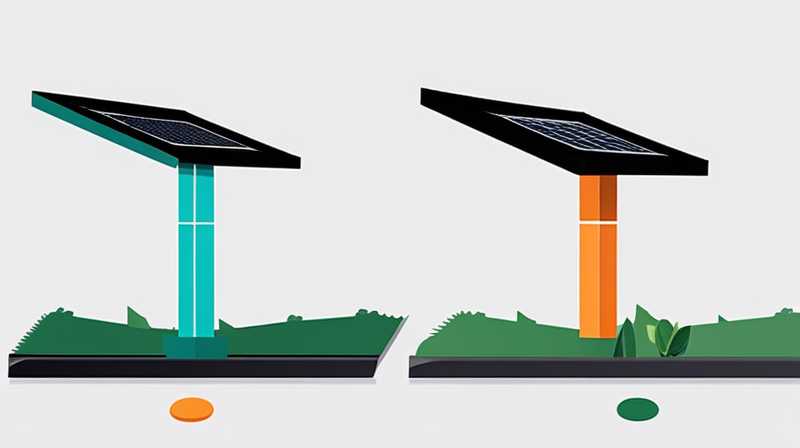 How to disassemble a floor-standing straight pole solar light