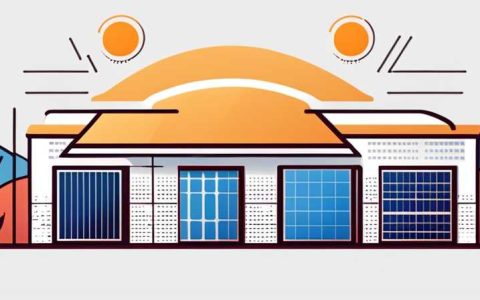 What does the bright line of the solar panel look like?