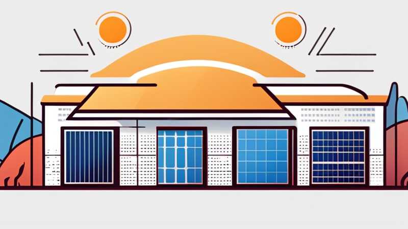 What does the bright line of the solar panel look like?