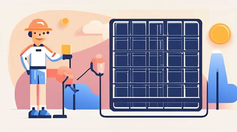 How to connect solar panels to luminous characters