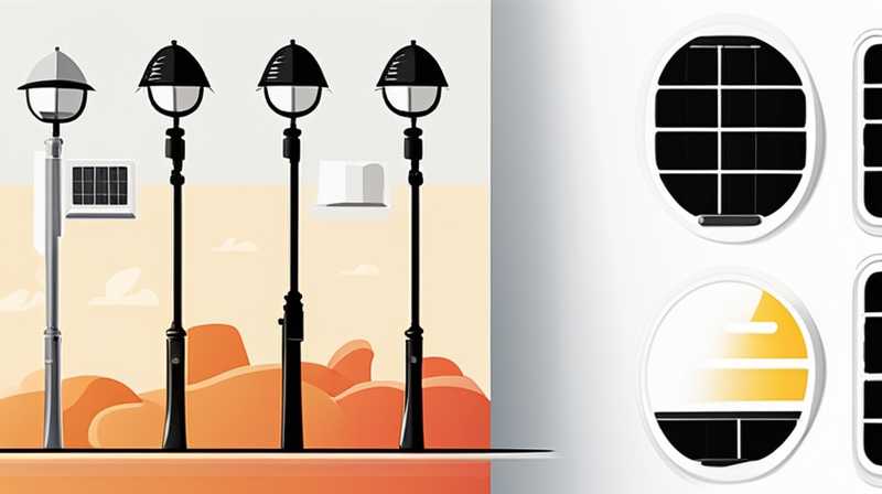 What is inside a street light solar panel?