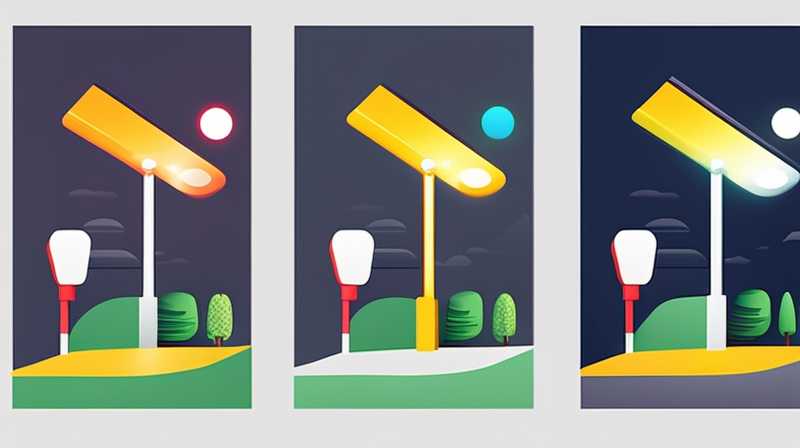 What is the normal illumination of solar street lights?