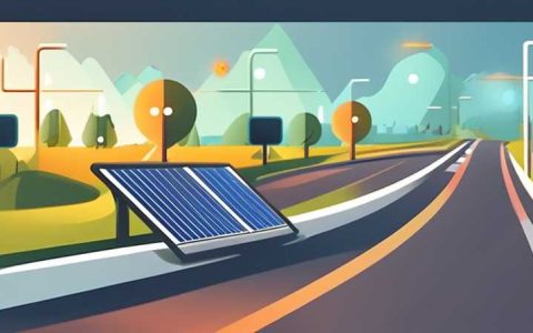 What are the solar lights installed on the roadside called?