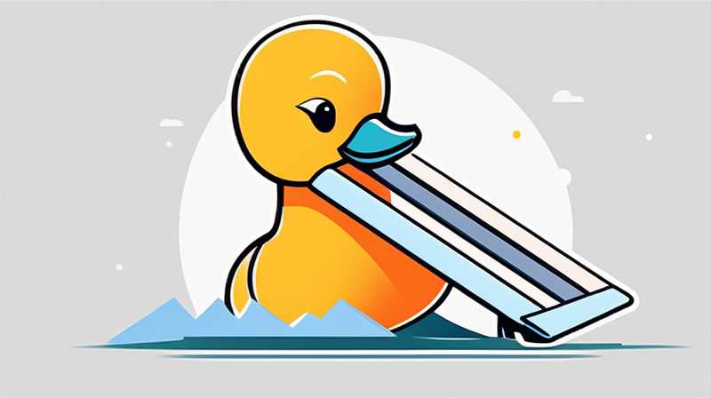 How to clean the duck solar