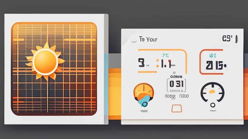 How to calculate solar voltage and current