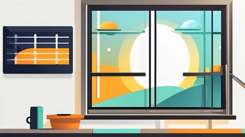 How to install solar panels outside the window