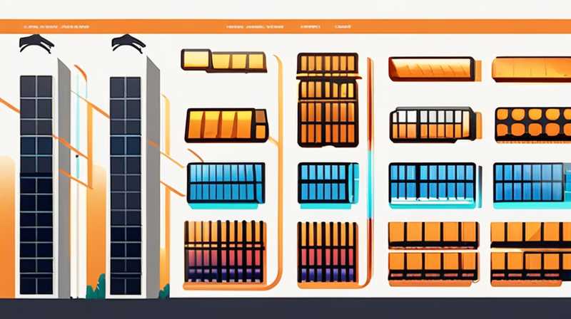 How many meters apart are the solar panels?