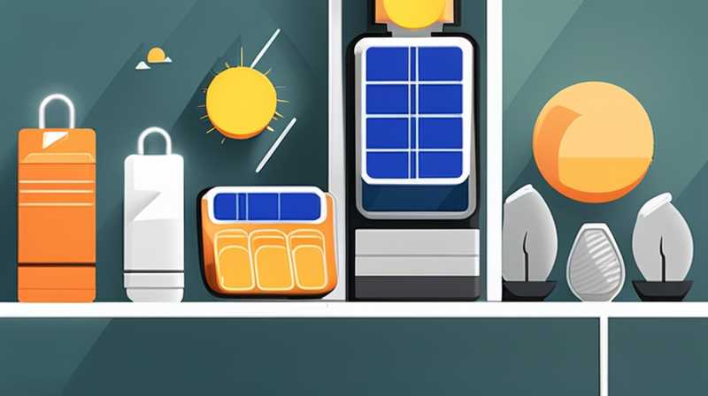 How to store solar energy storage lamps