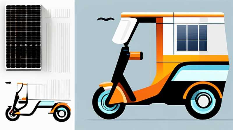 How much does it cost to use solar panels on electric tricycles?