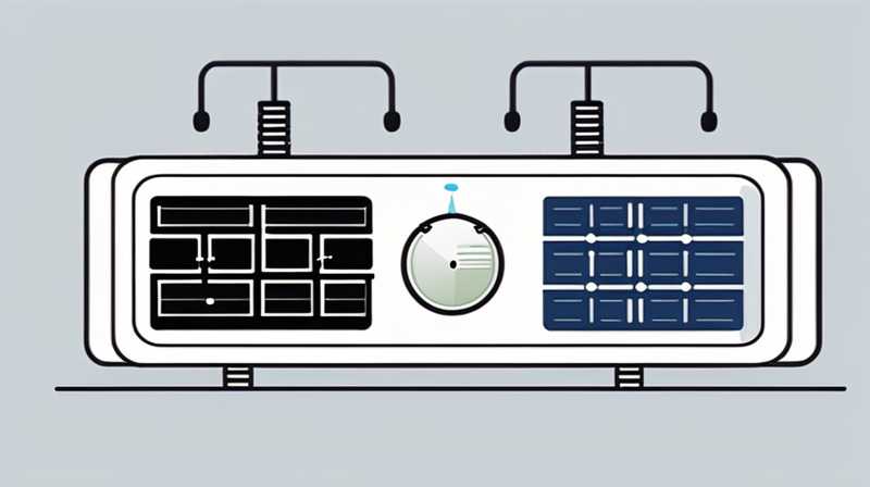 How to connect the electronic valve to the solar tube