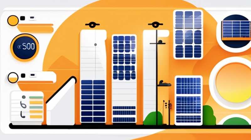 How many watts is a solar panel per meter?