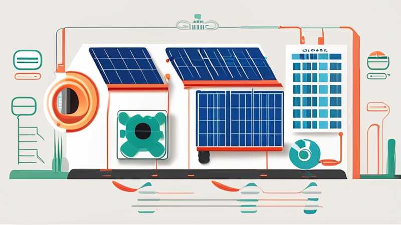 What is solar heating system diagram